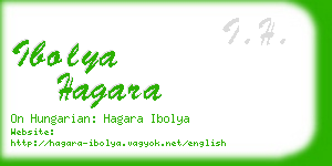 ibolya hagara business card